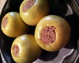A picture of step 5 of AMIEs AMARETTI Baked APPLES.
