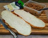 A picture of step 3 of Mike's Garlic Commanders Bread.