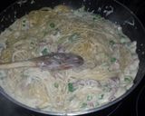A picture of step 6 of The Lazy Pasta Carbonara.
