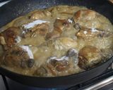 A picture of step 5 of Filipino Chicken Adobo Simmered in Coconut Milk.