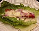 A picture of step 7 of HotDog Lettuce Wraps.