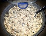 A picture of step 5 of Mike's Gilroy Garlic Chicken Pizza.