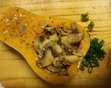 A picture of step 6 of Roasted stuffed Butternut.