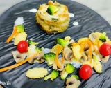 A picture of step 8 of Baked quinoa rissotto with mushroom sauce and assorted veggies.