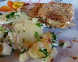 Foto del paso 4 de la receta: Mila de berenjena al horno y ensalada de papa y verdeos