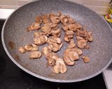 A picture of step 10 of Open Raviolo with Béchamel and Mushrooms.