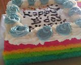 Foto langkah ke 3 dari resep Rainbow cake kukus ny. liem.