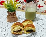 Foto langkah ke 4 dari resep Roti Oat Sourdough Isi Cokelat.