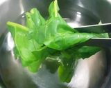 A picture of step 1 of Spinach thebra.