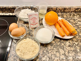 Pastel con zanahoria y naranja (Cake with carrot and orange)
