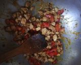 A picture of step 3 of Spicy Fajita pasta.