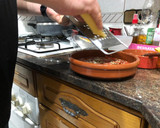 Foto del paso 4 de la receta: Pastel de tortilla con relleno de champiñón