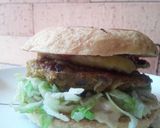 Foto del paso 17 de la receta: Hambuguesas🍔 de arvejas con tajadas de plátano🍌 maduro