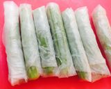 Hình bước làm 3 của món Chả giò đậu bắp