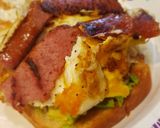 A picture of step 4 of Cali Food Truck Breakfast Sandwich.
