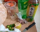 A picture of step 1 of Plum Soda.