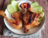 Foto langkah ke 5 dari resep Ayam Kampung Bakar Bumbu Bacem.