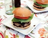 A picture of step 5 of Turkey Burgers with Balsamic-Fig Preserves and Roasted Parmesan Zucchini Sticks.