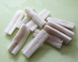 A picture of step 2 of Pounded Burdock Root.