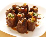 A picture of step 8 of Healthy Beef and Vegetable Rolls.
