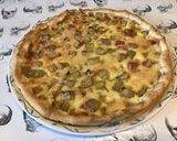 Une image de l'étape 10 de Tarte à la rhubarbe crème vanille et épeautre.