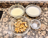 Foto del paso 1 de la receta: Tartitas de chocolate “negro y blanco”, rellenas con crema de nueces