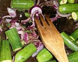 A picture of step 5 of Sig's Zucchini Curry.