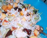 A picture of step 3 of Fruit&veg kachumber salad.