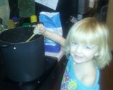A picture of step 2 of Smokey Blue Ribbon Cheese Soup.