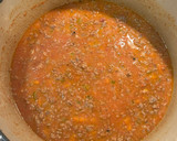 A picture of step 7 of Rigatoni Bolognese! 🇮🇹.