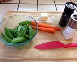 A picture of step 1 of Salmon with Vegetables.