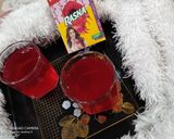 A picture of step 3 of Rasna rose juice.