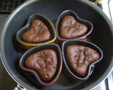A picture of step 9 of Steamed Molten Chocolate Cake for Valentine's Day.