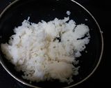 A picture of step 1 of Leftover rice veggie pancake.
