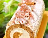 A picture of step 15 of Mocha Swiss Roll Cake For Father's Day (Easy with Pancake Mix).