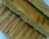 A picture of step 6 of Chai ice cream sandwich cake (in toster).