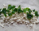 Фото кроку 2 до Конвертики з лаваша з зеленню, сиром та творогом.