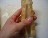 A picture of step 1 of Chikuwa Fries Stuffed with Potato Salad.