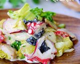 A picture of step 3 of Octopus and Lettuce Salad with Rich Mayonnaise Dressing.