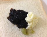 A picture of step 1 of An Easy Breakfast Iwanori Mayonnaise Toast.