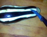 A picture of step 2 of Sig's Stuffed Aubergine (vegetarian).
