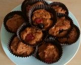 A picture of step 7 of Vickys Berry Spiced Pumpkin Muffins, GF DF EF SF NF.