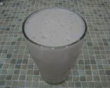 A picture of step 6 of Banana Soy Milk Smoothie without a Mixer.