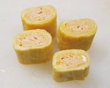 A picture of step 5 of Easy & Cute Heart Tamagoyaki.