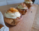 Foto del paso 10 de la receta: Muffin de manzana, pasas y canela con crema ¡sin gluten!