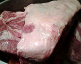 A picture of step 1 of oven roasted Boston butt pork roast.