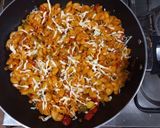 A picture of step 4 of Melt-in-your-mouth Spicy Veggie Pasta.