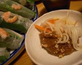 A picture of step 16 of Vietnamese Fresh Spring Rolls with Peanut Sauce.
