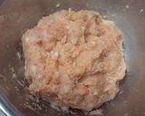 A picture of step 2 of With Chicken Breast Teriyaki Hamburger Steaks (Tsukune Patties).