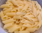 A picture of step 2 of Consommé Soup with Penne.